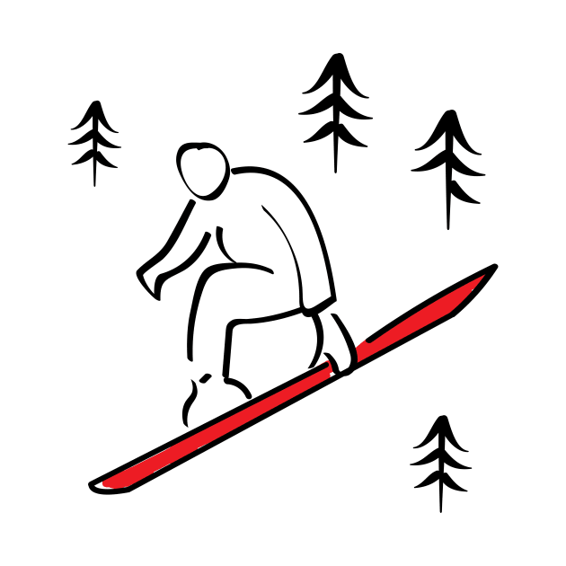 Snowboarding Illustration by whyitsme