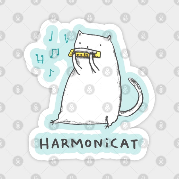 Harmonicat Magnet by Sophie Corrigan