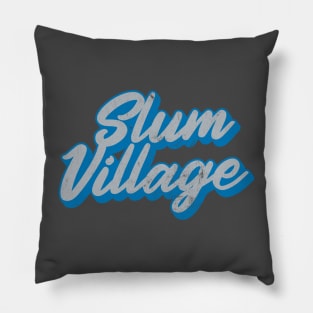 Slum Village  / Retro Fan Art Design Pillow