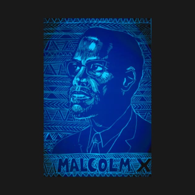 Malcolm X by Lobo Del Noir