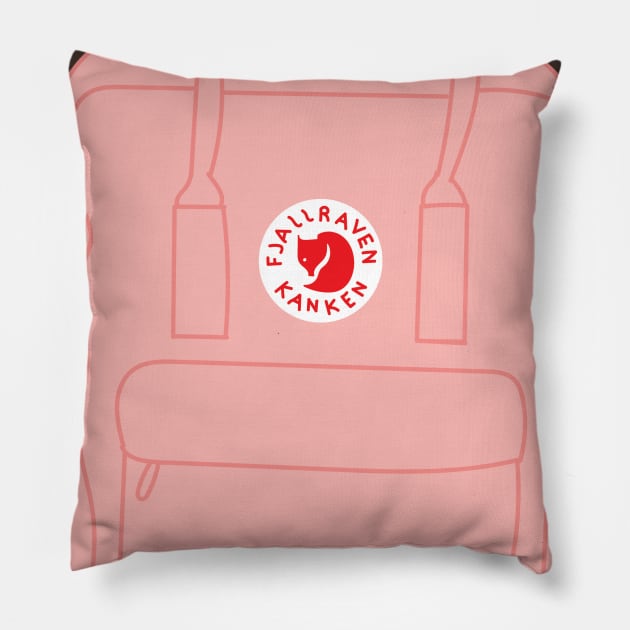 Pink Aesthetic Backpack Pillow by courtneylgraben