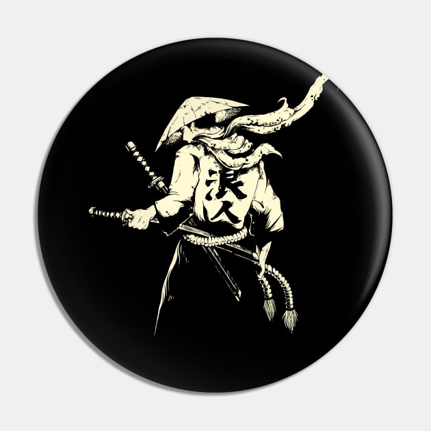 Japanese Samurai Pin by LoenaStudio