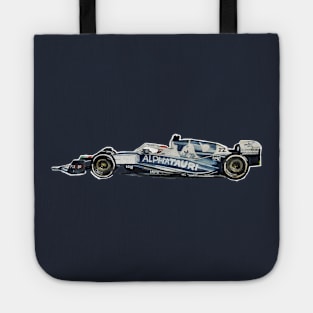 Racing Car in watercolours pattern illustration, Formula 1 watercolours Tote