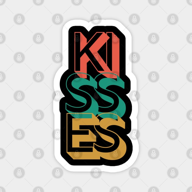 Retro Kisses Magnet by Rev Store