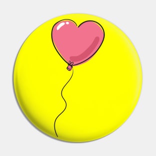 Heart balloon Pin