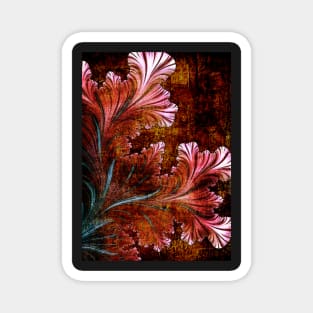 Abstract Fractal Flowers Magnet