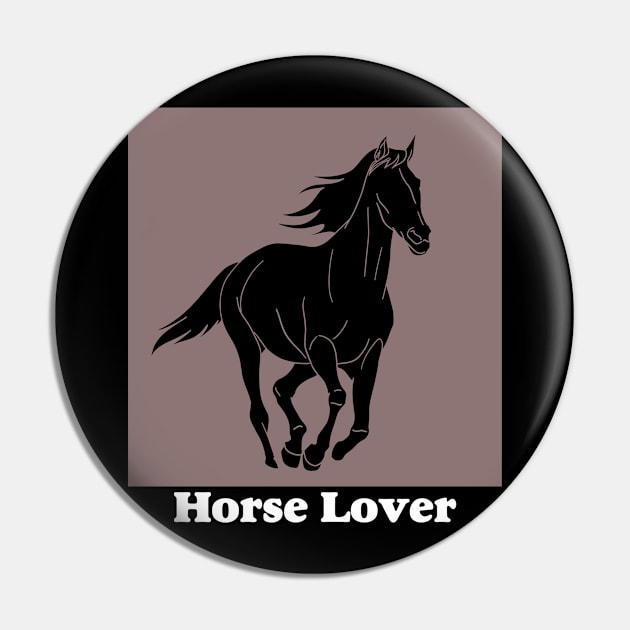 Horse Lover Silhouette Pin by RKP'sTees