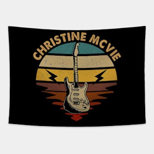 Vintage Guitar Beautiful Name McVie Personalized Tapestry