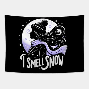 I Smell Snow - Silhouette by the Moon Tapestry