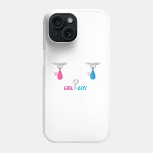 Gender Reveal Boy or girl Phone Case