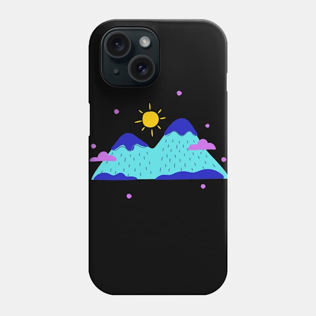 blue mountain design Phone Case by Artistic_st