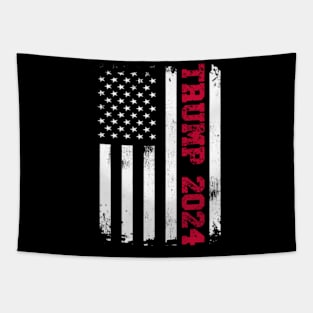 American Flag Design Trump 2024 Tapestry