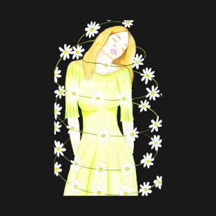 Dancing in the Daisies- Light Green T-Shirt