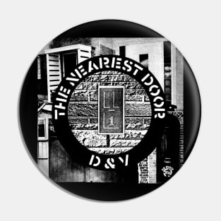 D&V The Nearest Door Crass Records Pin