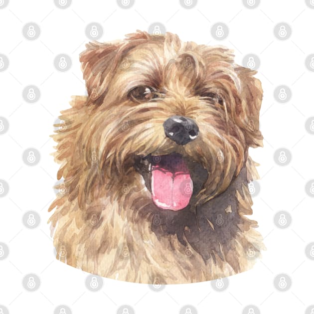 Copy of Norfolk Terrier Watercolor Art by doglovershirts