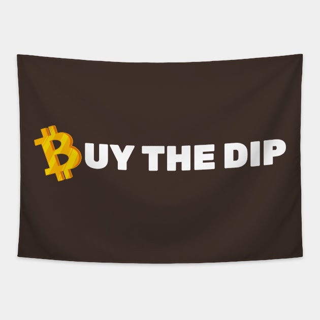 Buy the Dip Bitcoin Tapestry by BERMA Art