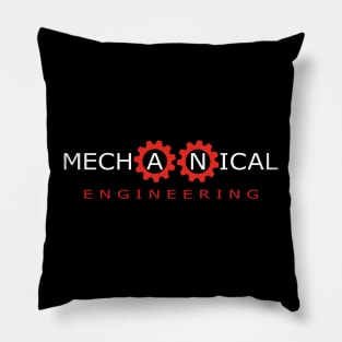 Mechanical engineering logo mechanics engineer text Pillow