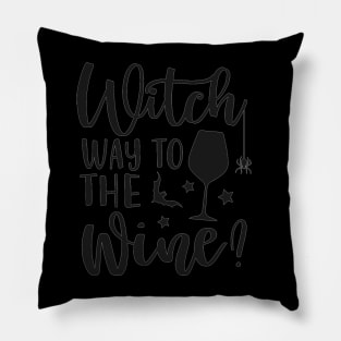 Halloween Witch way to the Wine Pillow