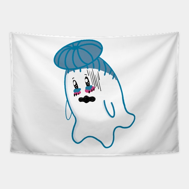 Little Ghost Watery Tapestry by nathalieaynie