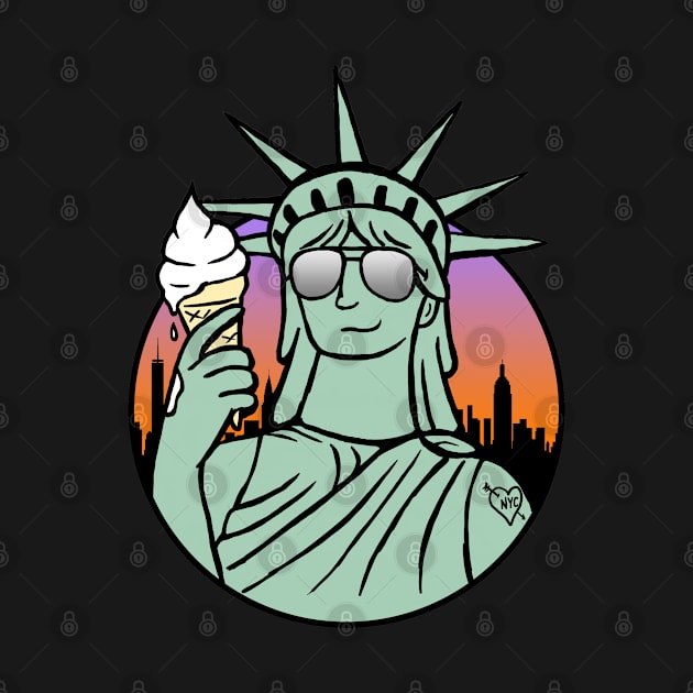 Ice Cream for Liberty! (New York - Statue of Liberty) by UselessRob