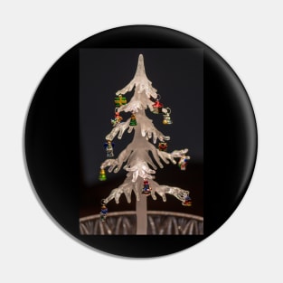 White Christmas Tree Pin