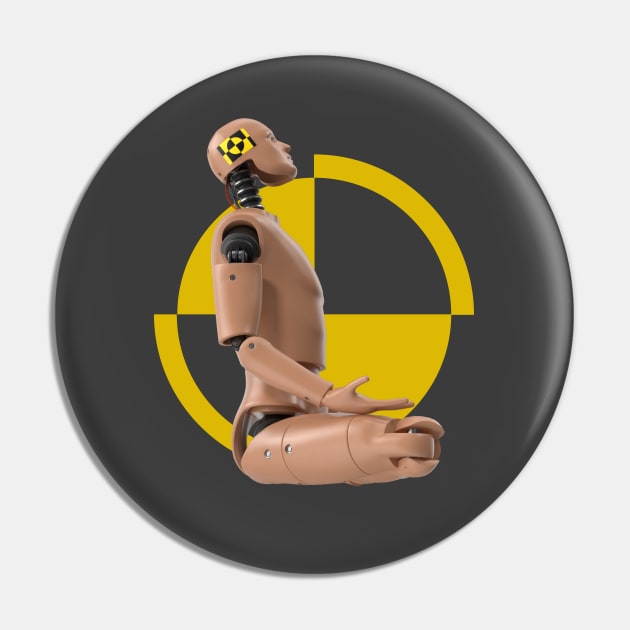 Crash Test Dummy Yellow Man Testing Car Crash Pin by ActivLife