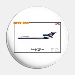 Boeing B727-200 - Istanbul Airlines (Art Print) Pin