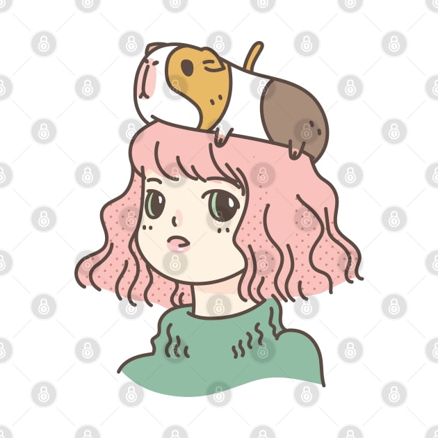 Guinea pig lady by Noristudio