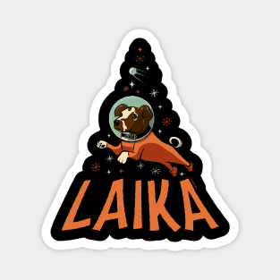 Laika the first dog in space Magnet