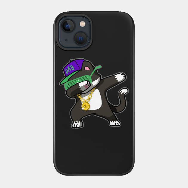 Dabbing Cat Funny Shirt Dab Hip Hop Dabbing Kitten - Dabbing - Phone Case