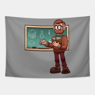 Cartoon Male Teacher Tapestry