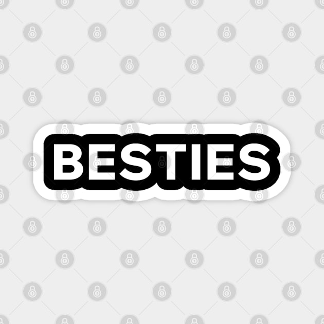 Besties Matching For Best Friends Magnet by Aome Art