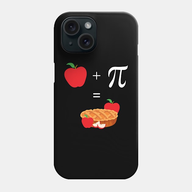 Funny Apple Pie Equation for Pi Day Phone Case by Fj Greetings