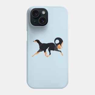 Saluki dog trotting Phone Case