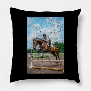 HORSE JUMPING Pillow