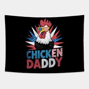 Chicken daddy father's day gift for kids men women Tapestry