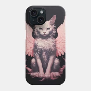 Cherub Cat Angel Poster Phone Case