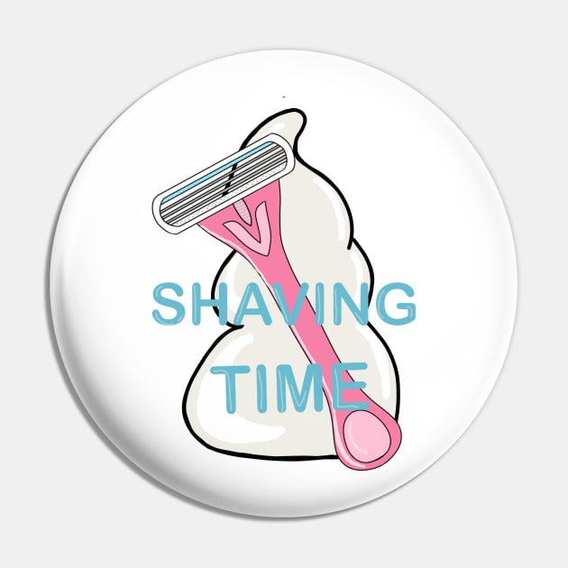 Shaving Time Pin by MoreThanADrop