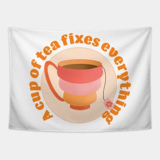 A cup of tea fixes everything Tapestry
