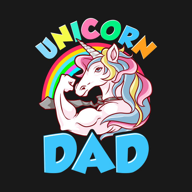 Awesome Unicorn Dad Cool Unicorn Dads by theperfectpresents