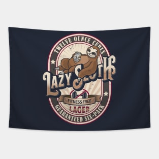Lazy Sloth Lager Tapestry