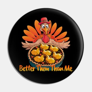 Turkey Chef: Funny Thanksgiving Chicken Pot Pie Humor Pin