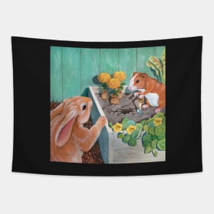 Marigold Planting Time Tapestry