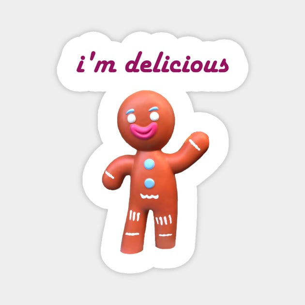 i'm delicious snapi Magnet by wael store