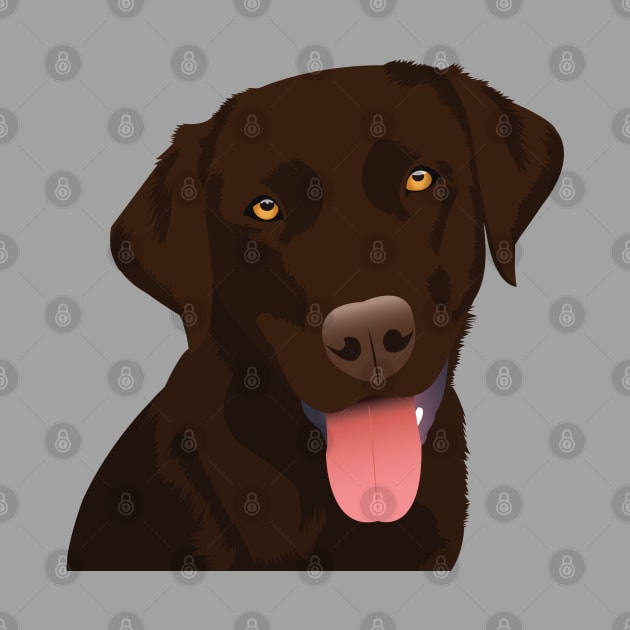 Chocolate Lab by KCPetPortraits