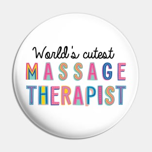 Massage Therapist Gifts | World's cutest Massage Therapist Pin