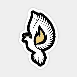 Dove and flame - symbols of the Holy Spirit Magnet