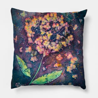 Hydrangea cyanotype Pillow