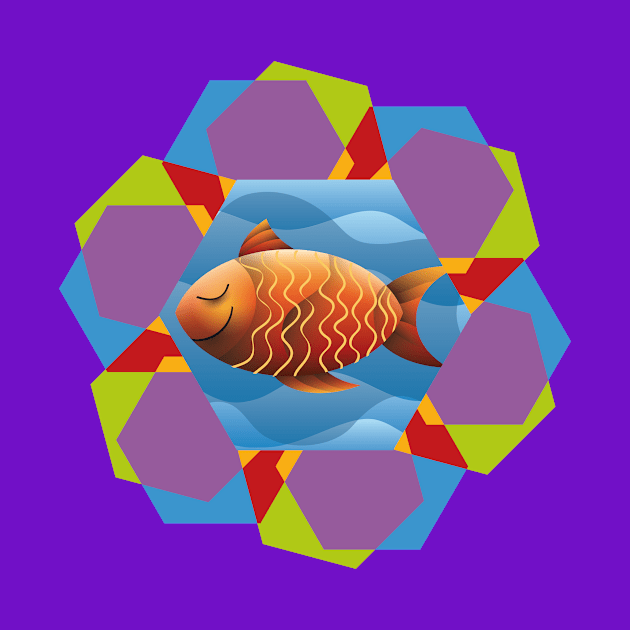 Colorful Fish by Myrarte