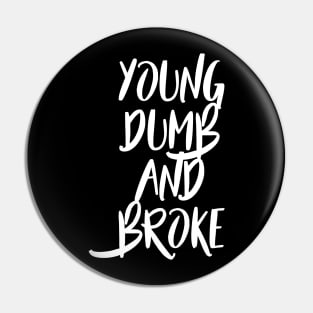 Young, Dumb and Broke Pin